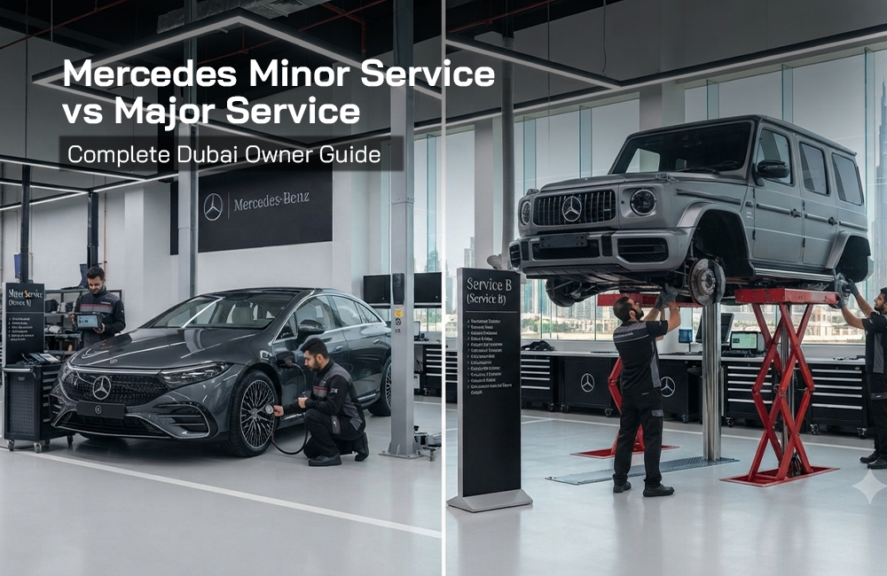 Mercedes Minor Service vs Major Service: Complete Dubai Owner Guide
